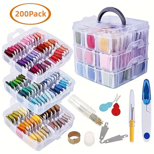 200 color embroidery set